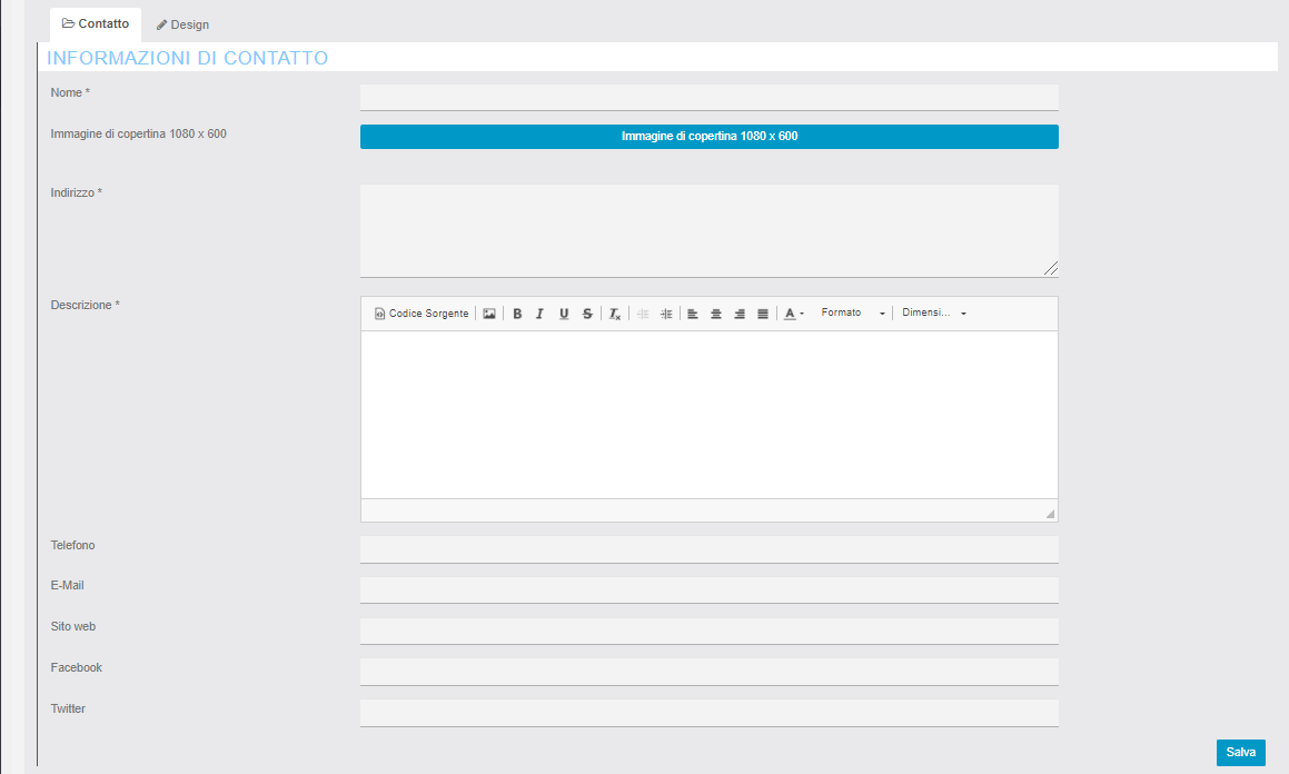 Pagina Contatti